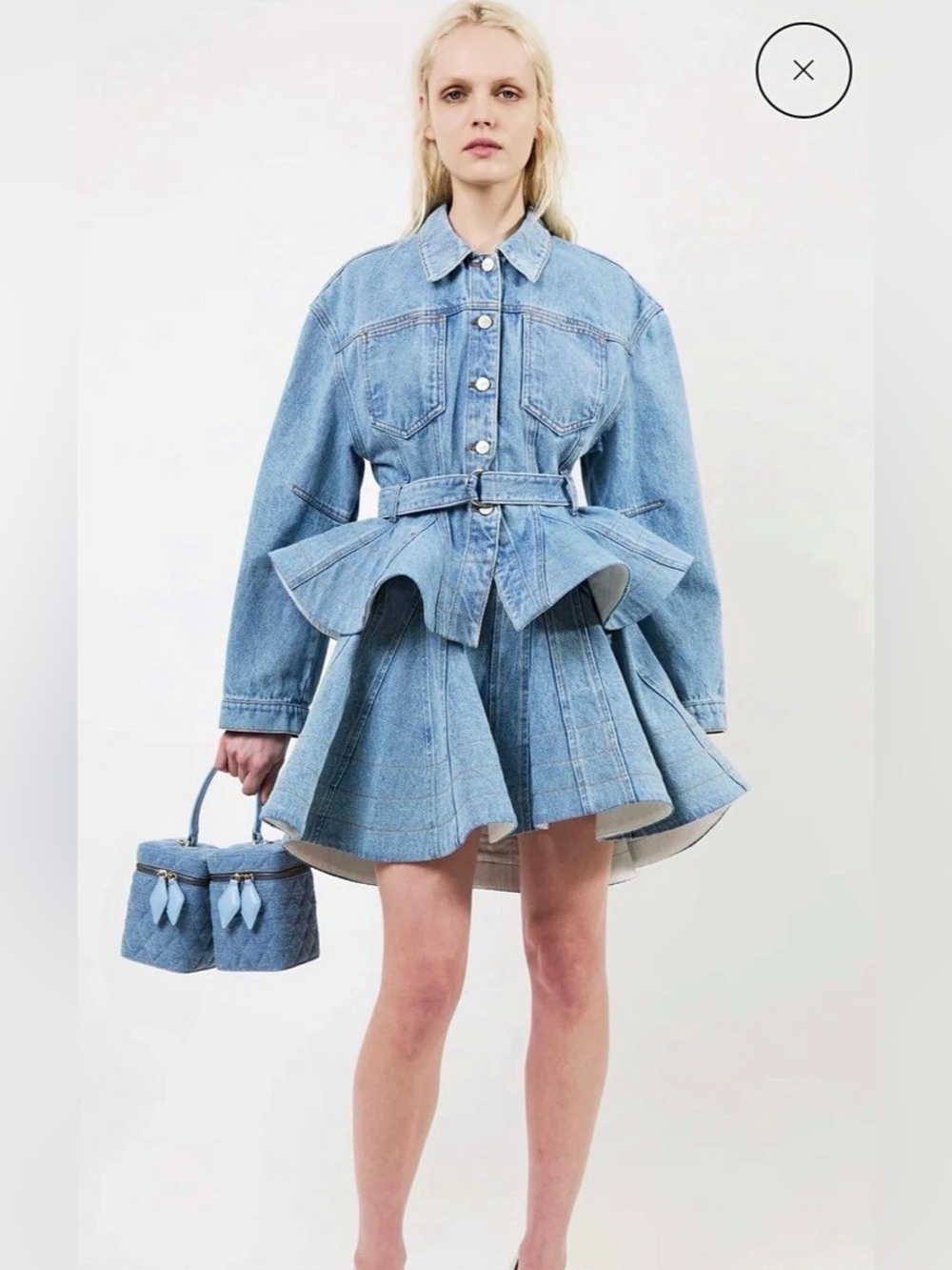AKNVAS The Alex peplum denim jacket~ I love it 😍